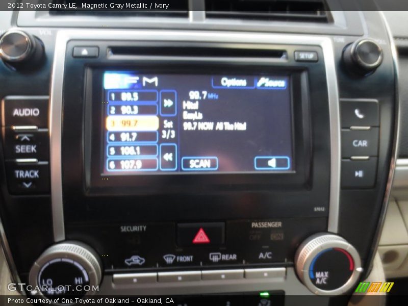 Magnetic Gray Metallic / Ivory 2012 Toyota Camry LE