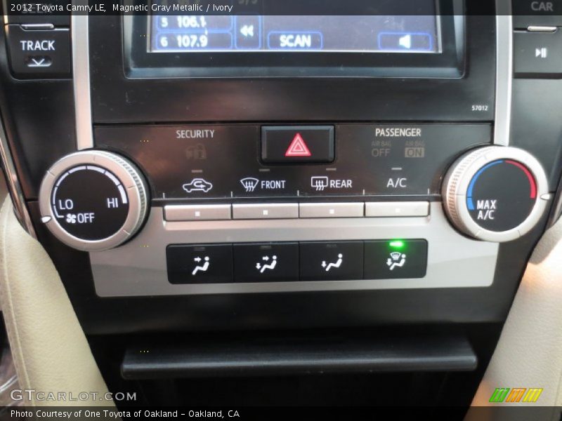 Magnetic Gray Metallic / Ivory 2012 Toyota Camry LE