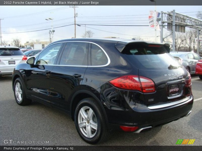 Jet Black Metallic / Luxor Beige 2012 Porsche Cayenne S Hybrid