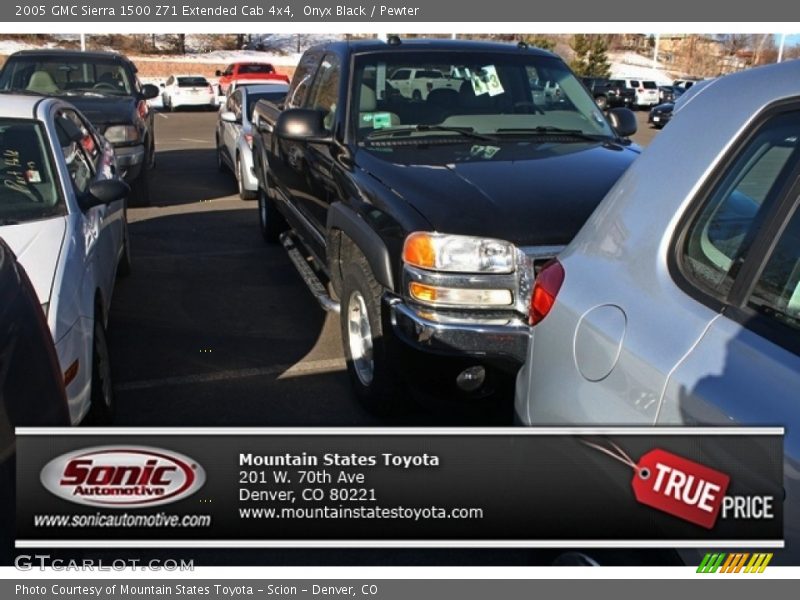 Onyx Black / Pewter 2005 GMC Sierra 1500 Z71 Extended Cab 4x4