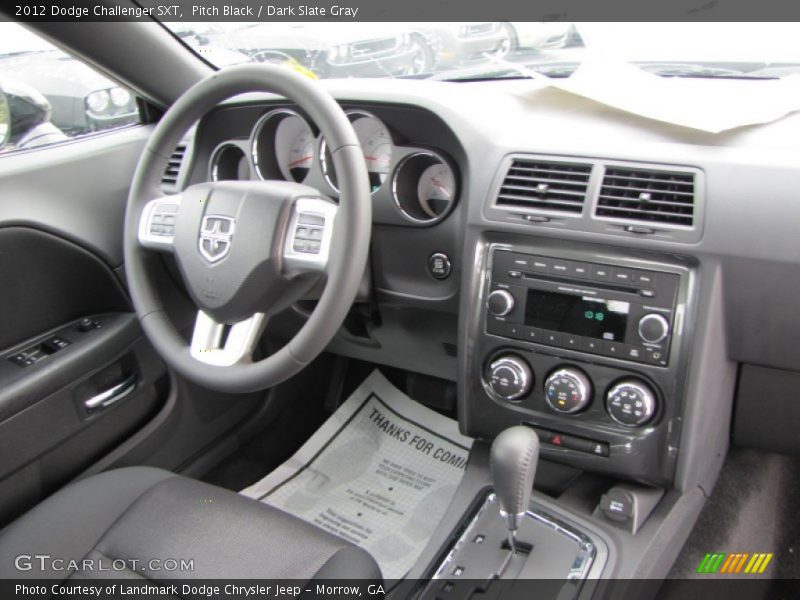 Pitch Black / Dark Slate Gray 2012 Dodge Challenger SXT