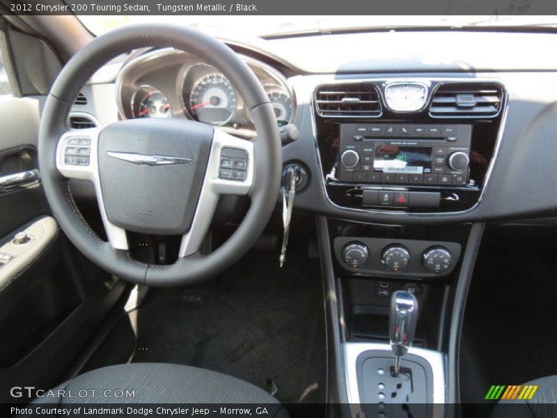 Tungsten Metallic / Black 2012 Chrysler 200 Touring Sedan
