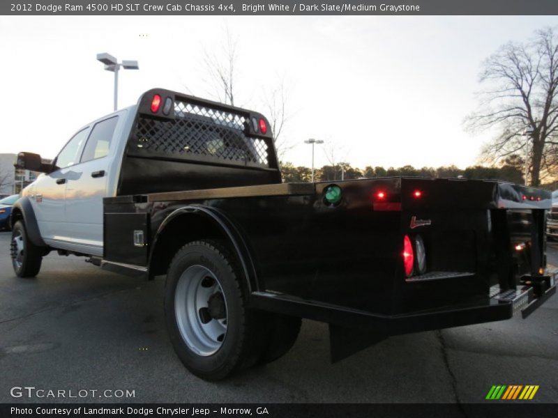 Bright White / Dark Slate/Medium Graystone 2012 Dodge Ram 4500 HD SLT Crew Cab Chassis 4x4