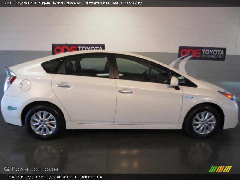 Blizzard White Pearl / Dark Gray 2012 Toyota Prius Plug-in Hybrid Advanced