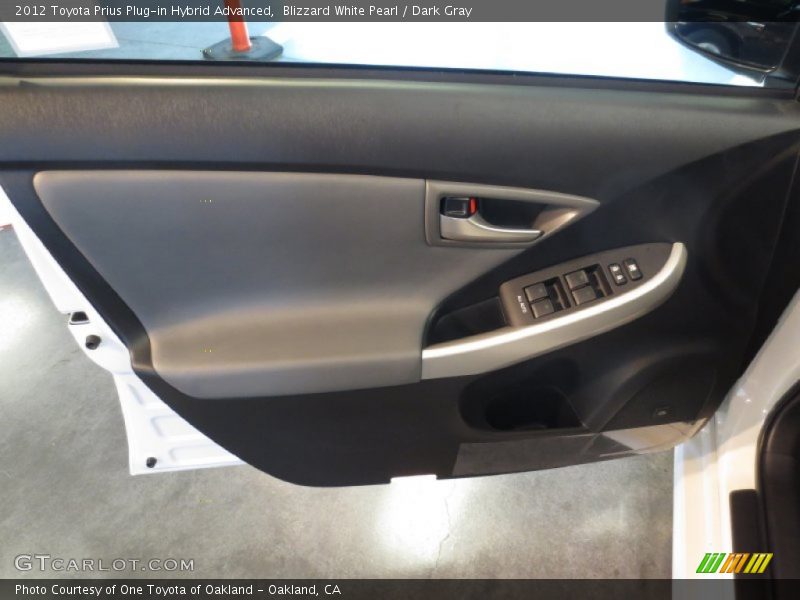 Blizzard White Pearl / Dark Gray 2012 Toyota Prius Plug-in Hybrid Advanced