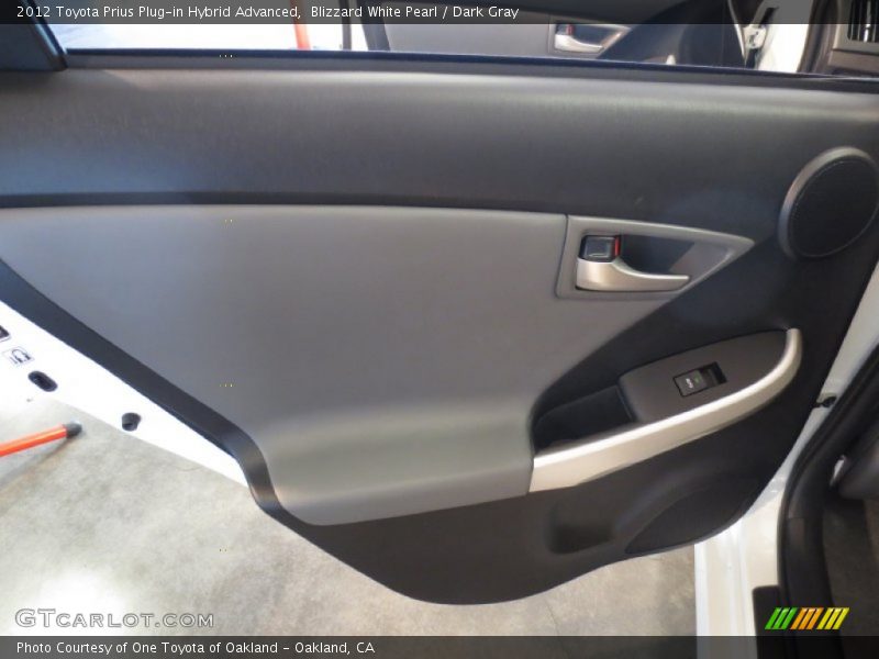 Blizzard White Pearl / Dark Gray 2012 Toyota Prius Plug-in Hybrid Advanced