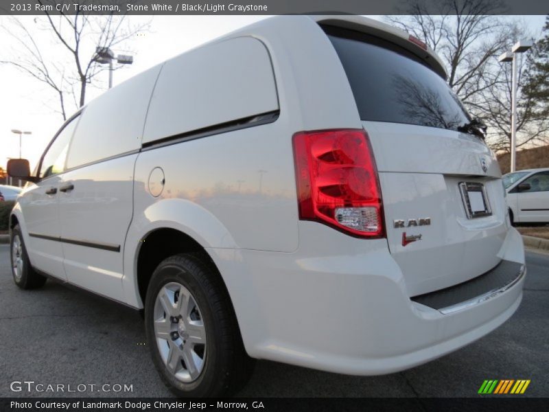 Stone White / Black/Light Graystone 2013 Ram C/V Tradesman