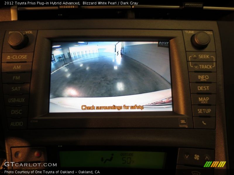 Blizzard White Pearl / Dark Gray 2012 Toyota Prius Plug-in Hybrid Advanced