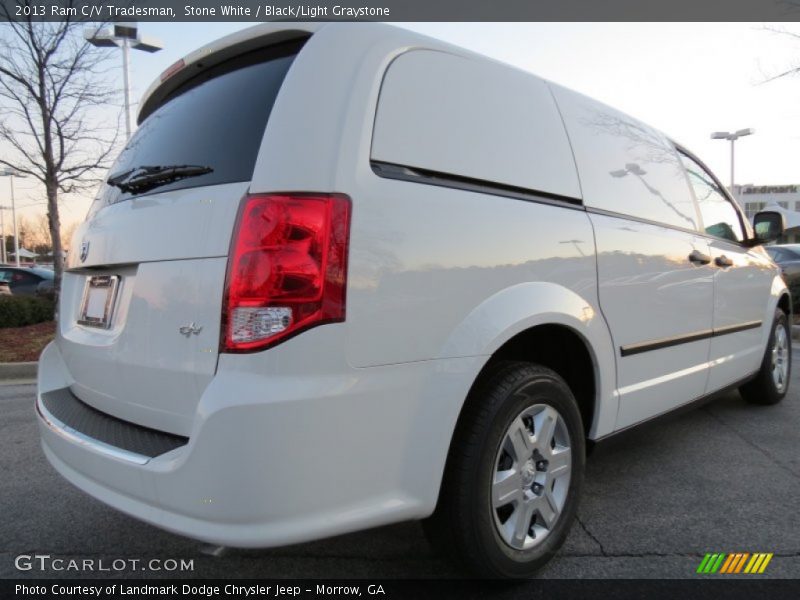 Stone White / Black/Light Graystone 2013 Ram C/V Tradesman