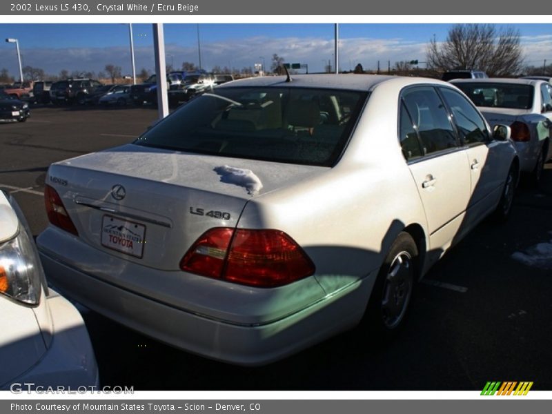 Crystal White / Ecru Beige 2002 Lexus LS 430