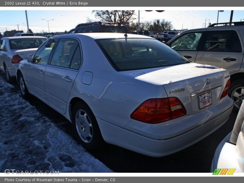 Crystal White / Ecru Beige 2002 Lexus LS 430