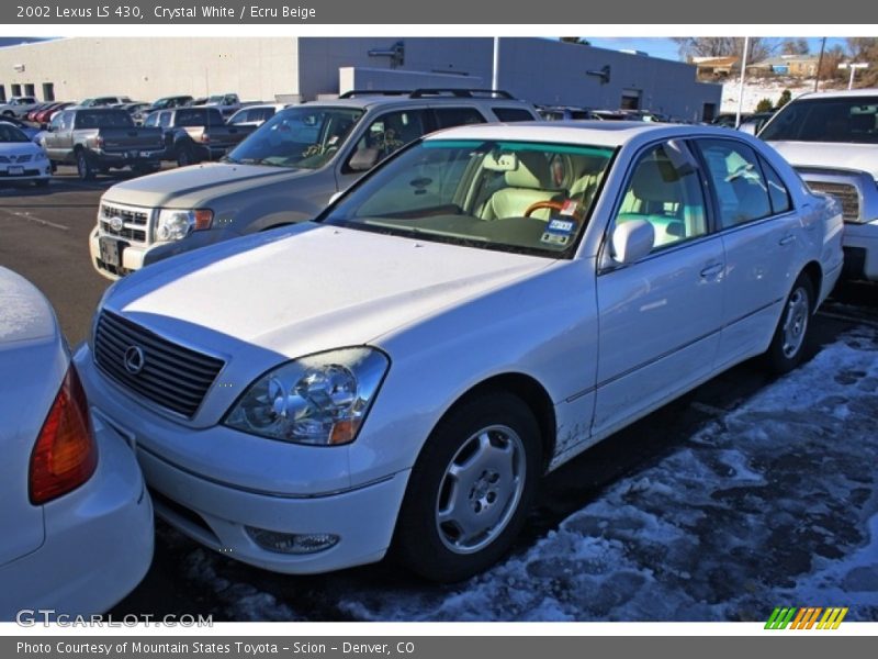 Crystal White / Ecru Beige 2002 Lexus LS 430