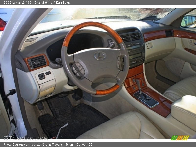 Crystal White / Ecru Beige 2002 Lexus LS 430