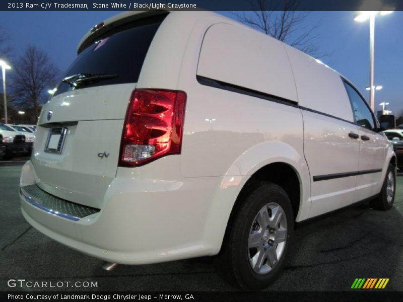 Stone White / Black/Light Graystone 2013 Ram C/V Tradesman