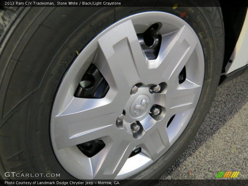 Stone White / Black/Light Graystone 2013 Ram C/V Tradesman