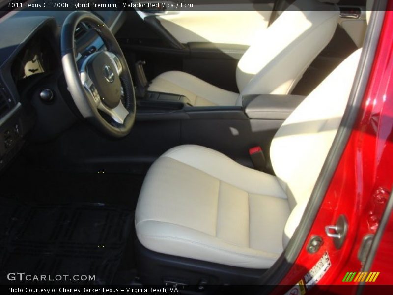 Matador Red Mica / Ecru 2011 Lexus CT 200h Hybrid Premium