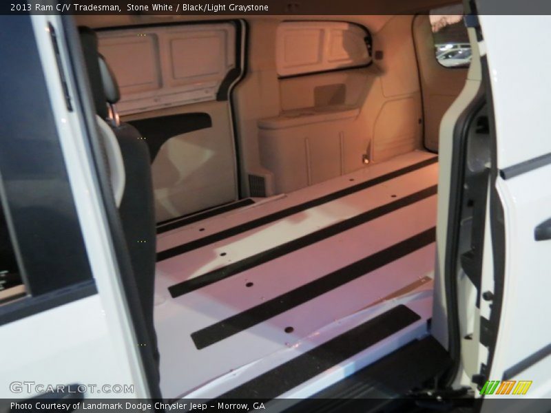 Stone White / Black/Light Graystone 2013 Ram C/V Tradesman