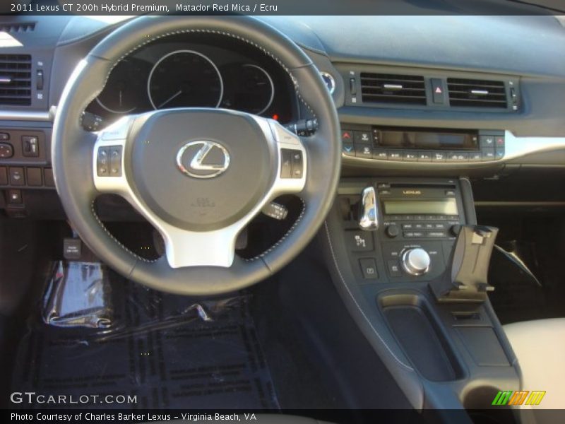 Matador Red Mica / Ecru 2011 Lexus CT 200h Hybrid Premium