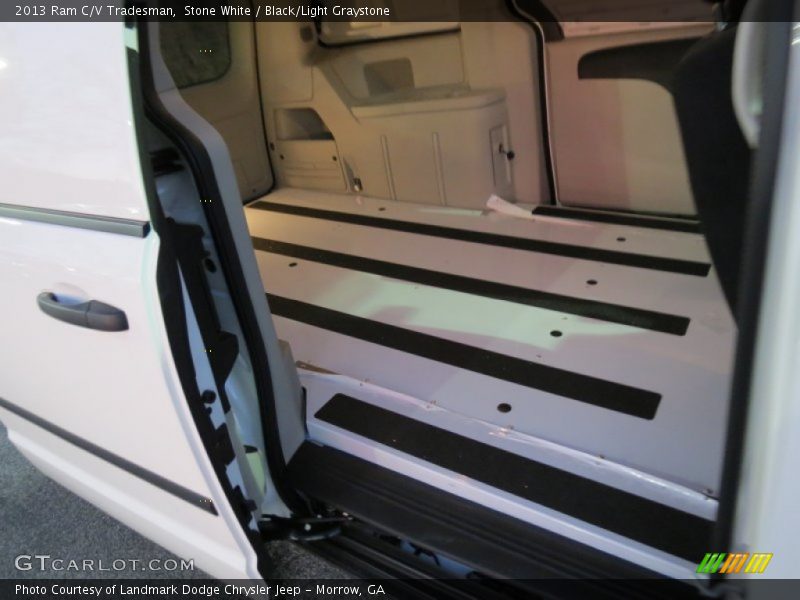 Stone White / Black/Light Graystone 2013 Ram C/V Tradesman