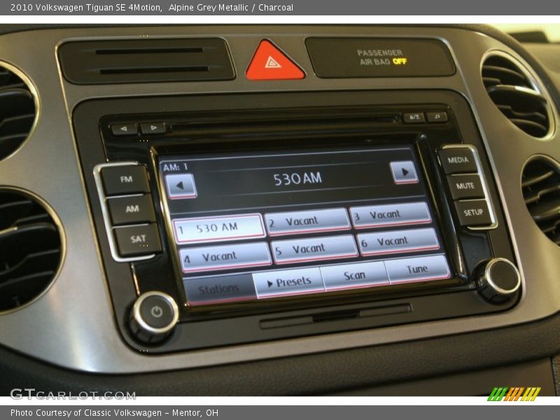 Alpine Grey Metallic / Charcoal 2010 Volkswagen Tiguan SE 4Motion