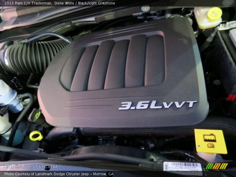 Stone White / Black/Light Graystone 2013 Ram C/V Tradesman