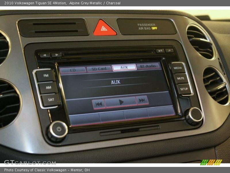 Alpine Grey Metallic / Charcoal 2010 Volkswagen Tiguan SE 4Motion