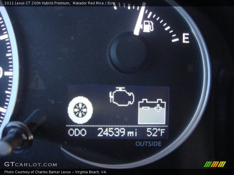 Matador Red Mica / Ecru 2011 Lexus CT 200h Hybrid Premium