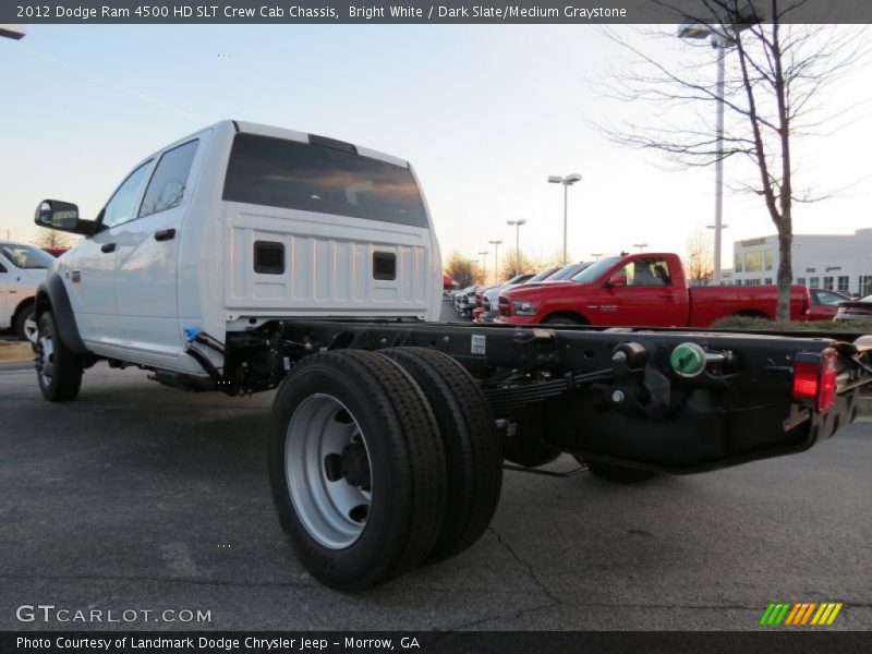 Bright White / Dark Slate/Medium Graystone 2012 Dodge Ram 4500 HD SLT Crew Cab Chassis