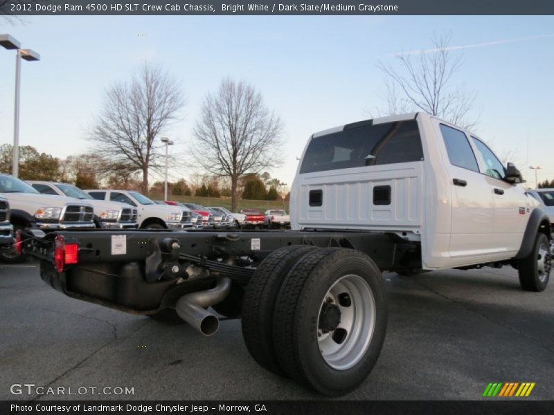 Bright White / Dark Slate/Medium Graystone 2012 Dodge Ram 4500 HD SLT Crew Cab Chassis