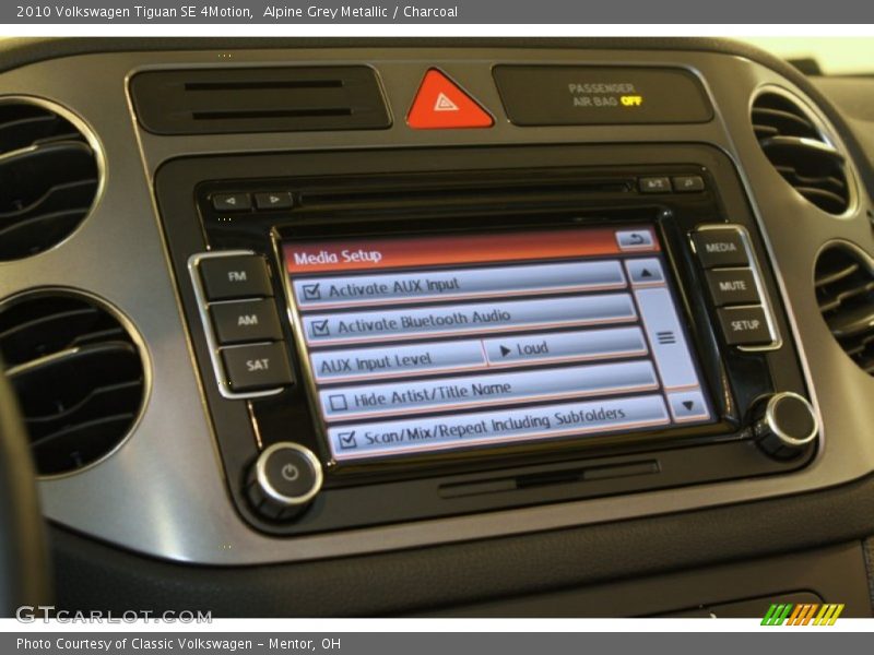 Alpine Grey Metallic / Charcoal 2010 Volkswagen Tiguan SE 4Motion