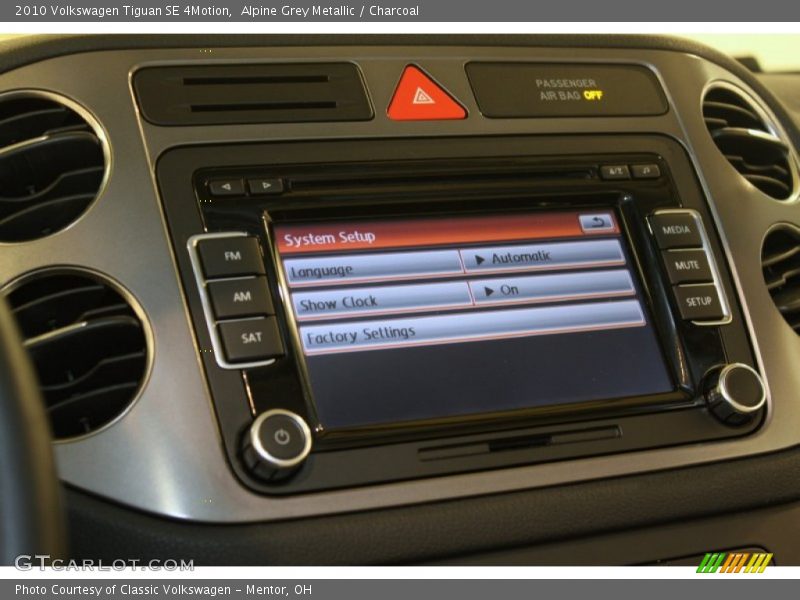 Alpine Grey Metallic / Charcoal 2010 Volkswagen Tiguan SE 4Motion
