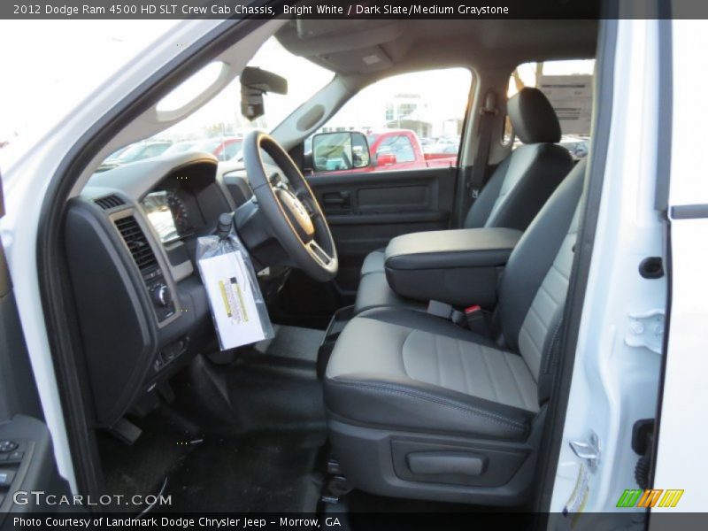 Bright White / Dark Slate/Medium Graystone 2012 Dodge Ram 4500 HD SLT Crew Cab Chassis