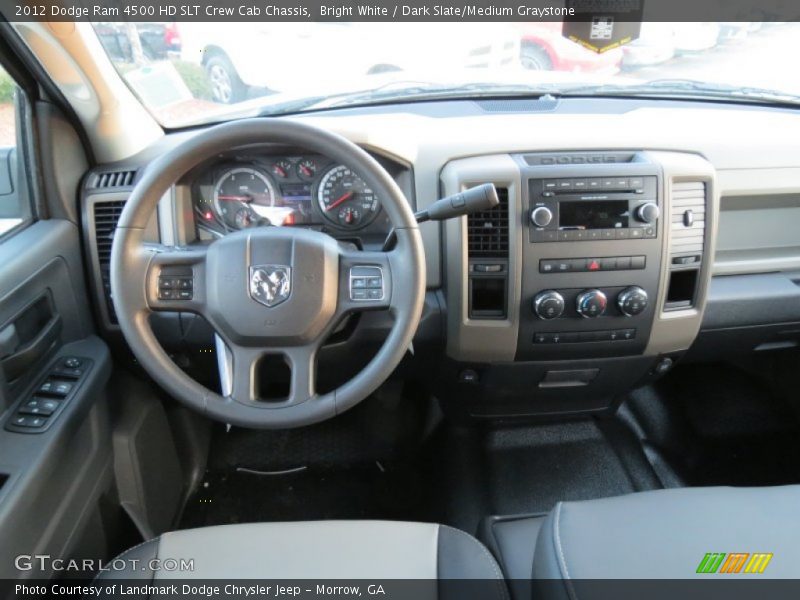 Bright White / Dark Slate/Medium Graystone 2012 Dodge Ram 4500 HD SLT Crew Cab Chassis