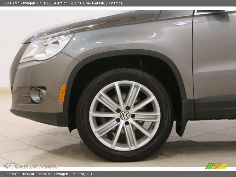 Alpine Grey Metallic / Charcoal 2010 Volkswagen Tiguan SE 4Motion