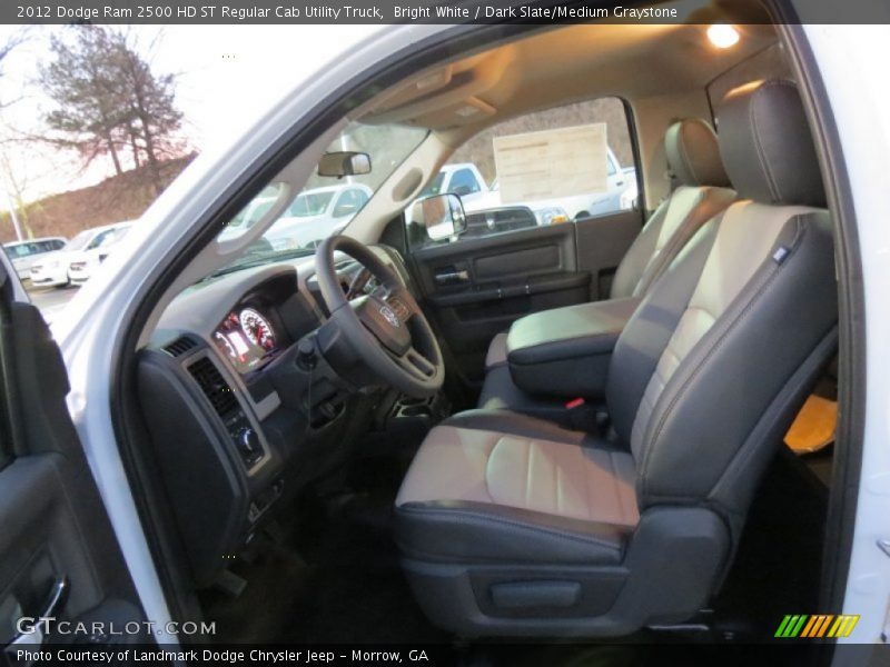Bright White / Dark Slate/Medium Graystone 2012 Dodge Ram 2500 HD ST Regular Cab Utility Truck