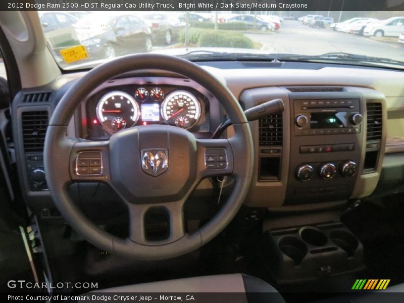 Bright White / Dark Slate/Medium Graystone 2012 Dodge Ram 2500 HD ST Regular Cab Utility Truck