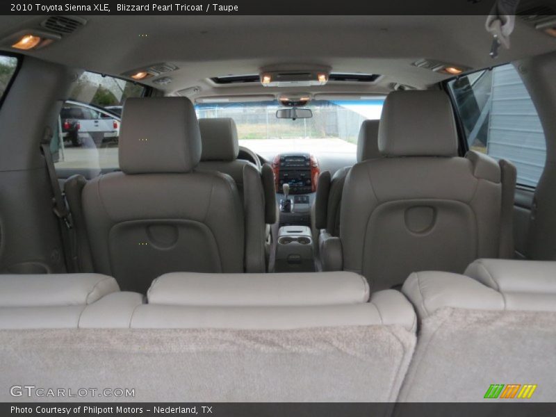 Blizzard Pearl Tricoat / Taupe 2010 Toyota Sienna XLE