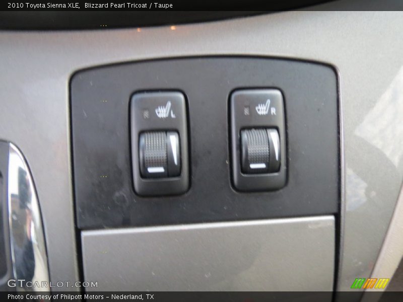 Blizzard Pearl Tricoat / Taupe 2010 Toyota Sienna XLE
