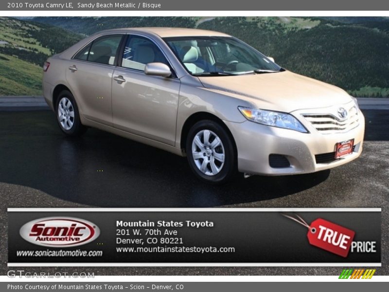 Sandy Beach Metallic / Bisque 2010 Toyota Camry LE