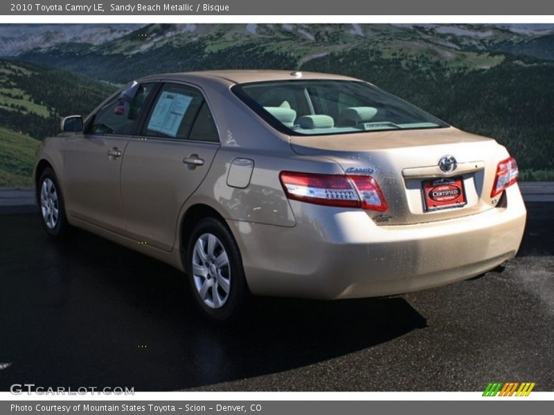 Sandy Beach Metallic / Bisque 2010 Toyota Camry LE
