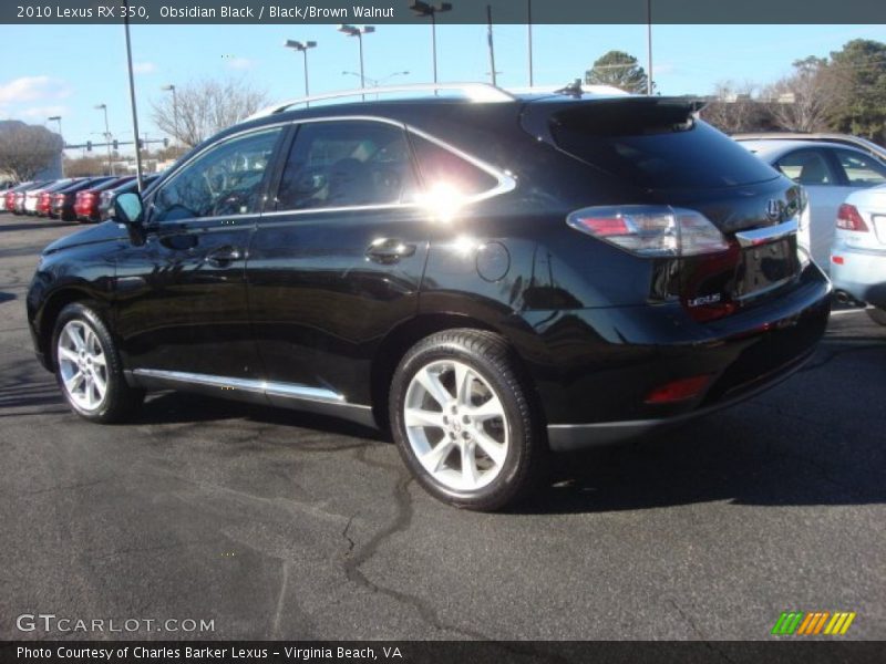 Obsidian Black / Black/Brown Walnut 2010 Lexus RX 350