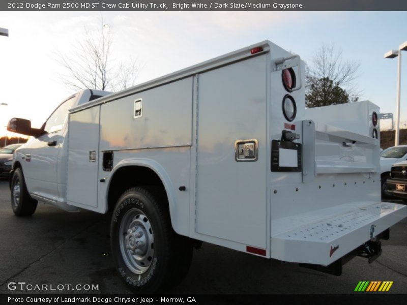Bright White / Dark Slate/Medium Graystone 2012 Dodge Ram 2500 HD ST Crew Cab Utility Truck