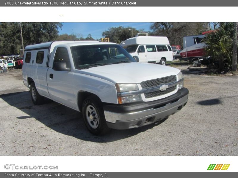 Summit White / Dark Charcoal 2003 Chevrolet Silverado 1500 Regular Cab