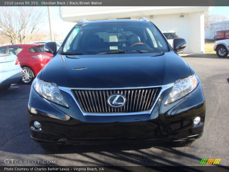 Obsidian Black / Black/Brown Walnut 2010 Lexus RX 350