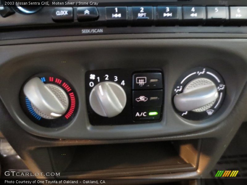 Molten Silver / Stone Gray 2003 Nissan Sentra GXE