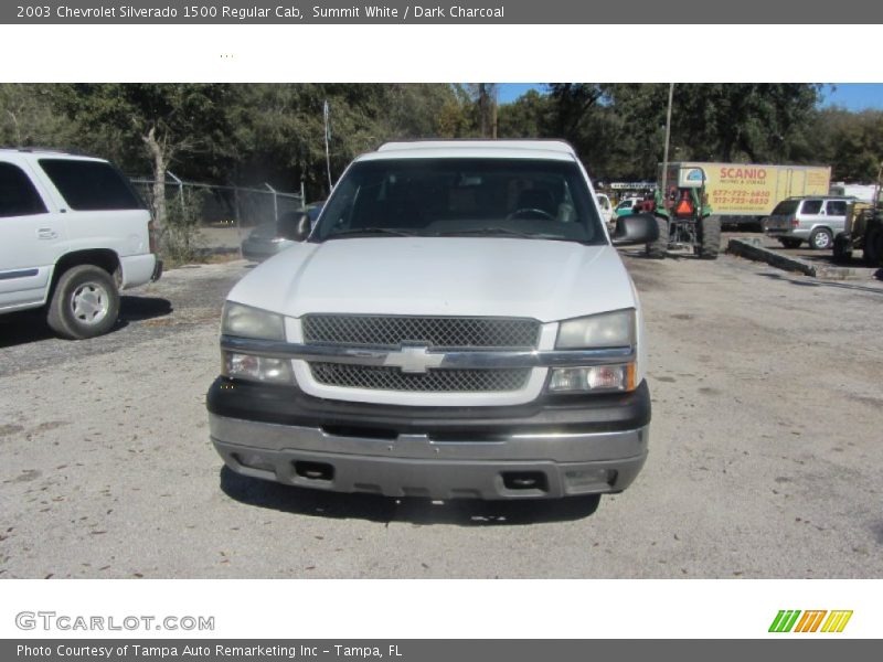 Summit White / Dark Charcoal 2003 Chevrolet Silverado 1500 Regular Cab