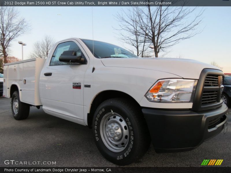 Bright White / Dark Slate/Medium Graystone 2012 Dodge Ram 2500 HD ST Crew Cab Utility Truck
