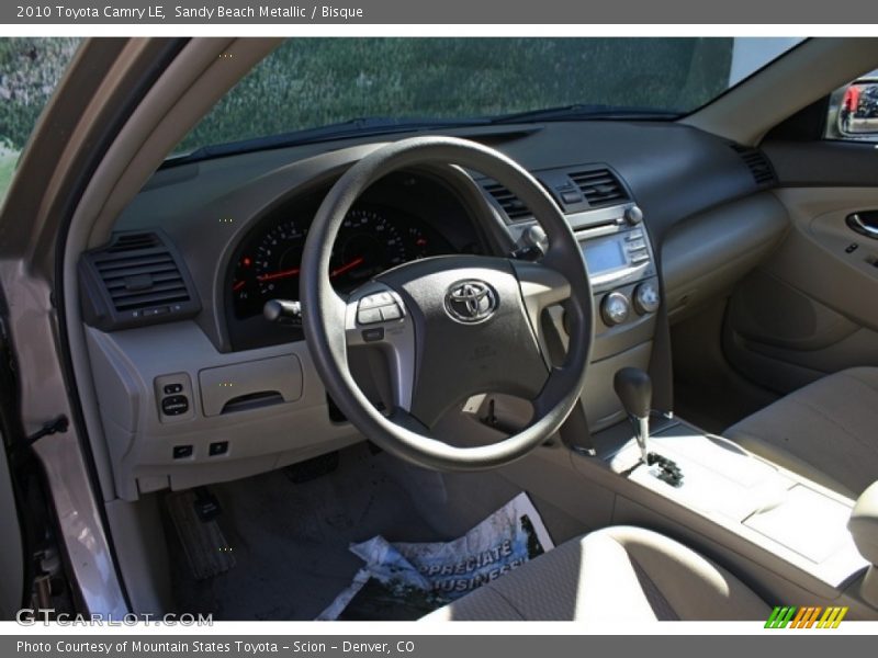 Sandy Beach Metallic / Bisque 2010 Toyota Camry LE