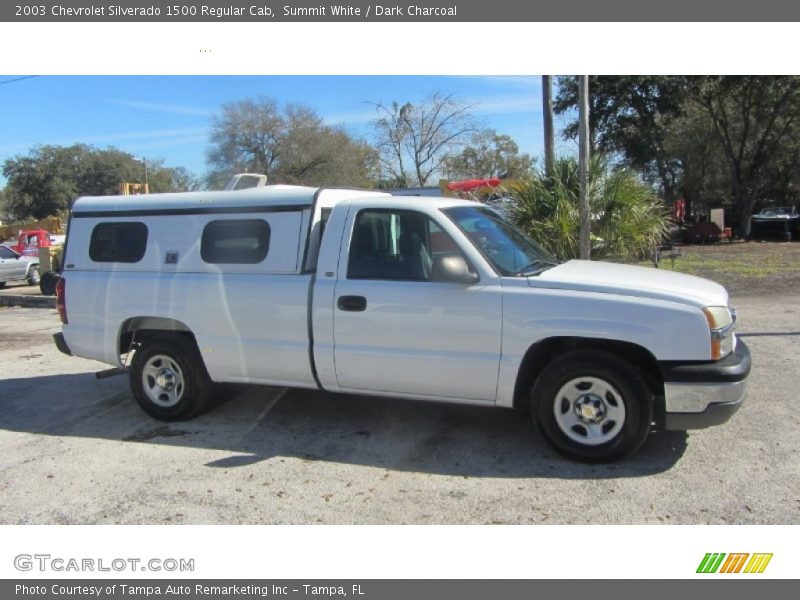 Summit White / Dark Charcoal 2003 Chevrolet Silverado 1500 Regular Cab