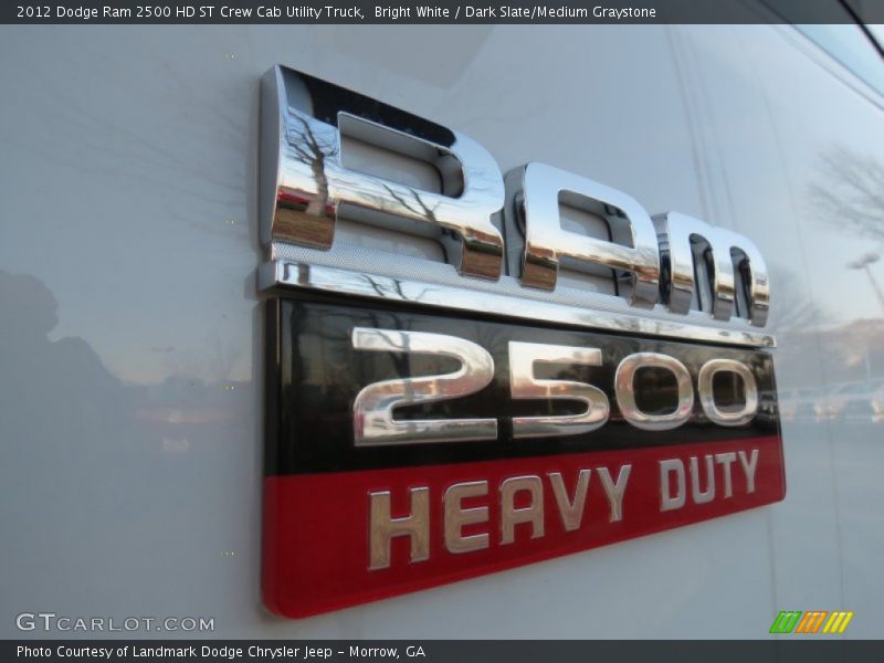 Bright White / Dark Slate/Medium Graystone 2012 Dodge Ram 2500 HD ST Crew Cab Utility Truck